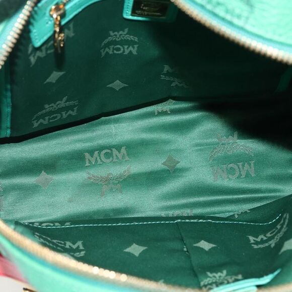 MCM Vintage Vicetos Backpack Pvc Leather Multicolour Pvc Backpack Bag - Picture 5 of 16